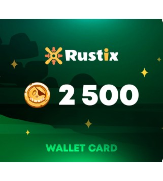 Rustix.io 25 USD Wallet Card Code Key GLOBAL